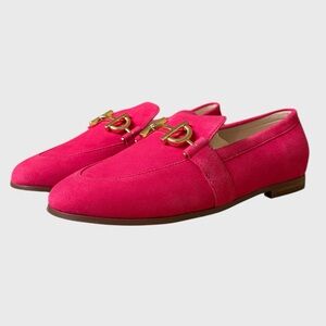 NWB Cole Haan Women's Modern Classic Loafers Sz 6.5 in Bright Berry Suede Preppy
